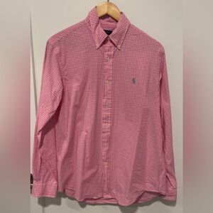 Ralph Lauren Pink Checkered Men's Shirt